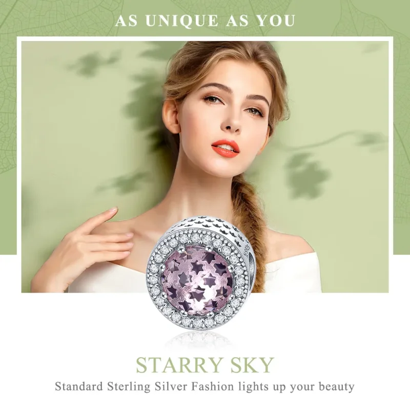 (kép) PANDORA típusú csillagos égbolt charm - SCC731 - Megtekintés 6