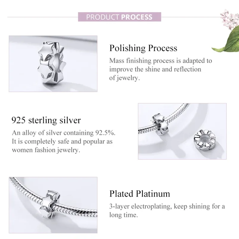 (kép) PANDORA típusú csillagos égbolt spacer charm - SCC1169 - Megtekintés 4