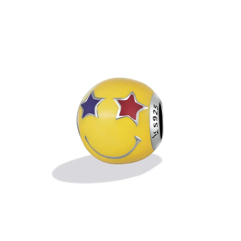(kép) PANDORA típusú Csillagszem Smiley Charm - SCC2190 - Megtekintés 2