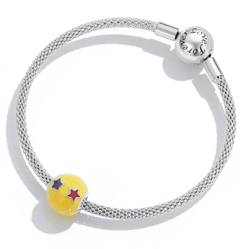 (kép) PANDORA típusú Csillagszem Smiley Charm - SCC2190 - Megtekintés 4