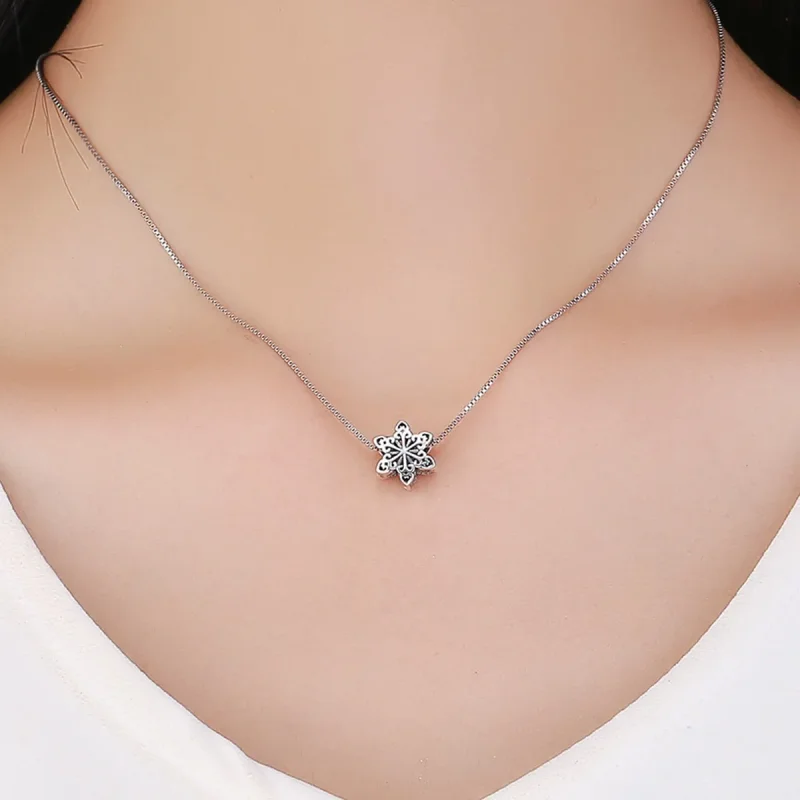 (kép) PANDORA típusú csillogó hópehely charm - SCC719 - Megtekintés 5