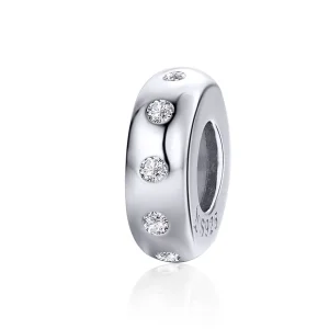 (kép) PANDORA típusú csillogó spacer charm - SCC1171