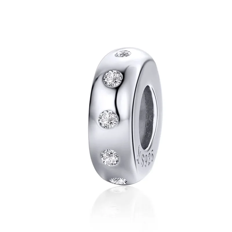 (kép) PANDORA típusú csillogó spacer charm - SCC1171