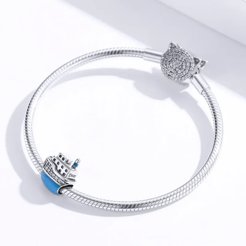 (kép) PANDORA típusú csónak charm - SCC1379 - Megtekintés 2