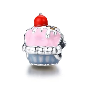 (kép) PANDORA típusú csésze torta charm - SCC1084