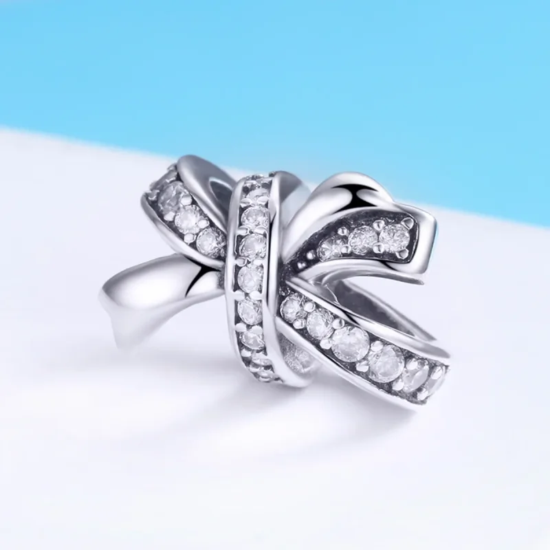 (kép) PANDORA típusú édes íjcsomó charm - SCC773 - Megtekintés 2