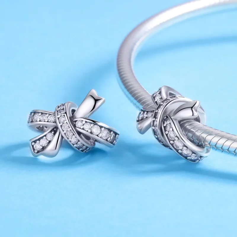 (kép) PANDORA típusú édes íjcsomó charm - SCC773 - Megtekintés 4