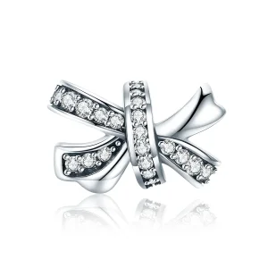 PANDORA típusú édes íjcsomó charm - SCC773 (kép) PANDORA típusú édes íjcsomó charm - SCC773