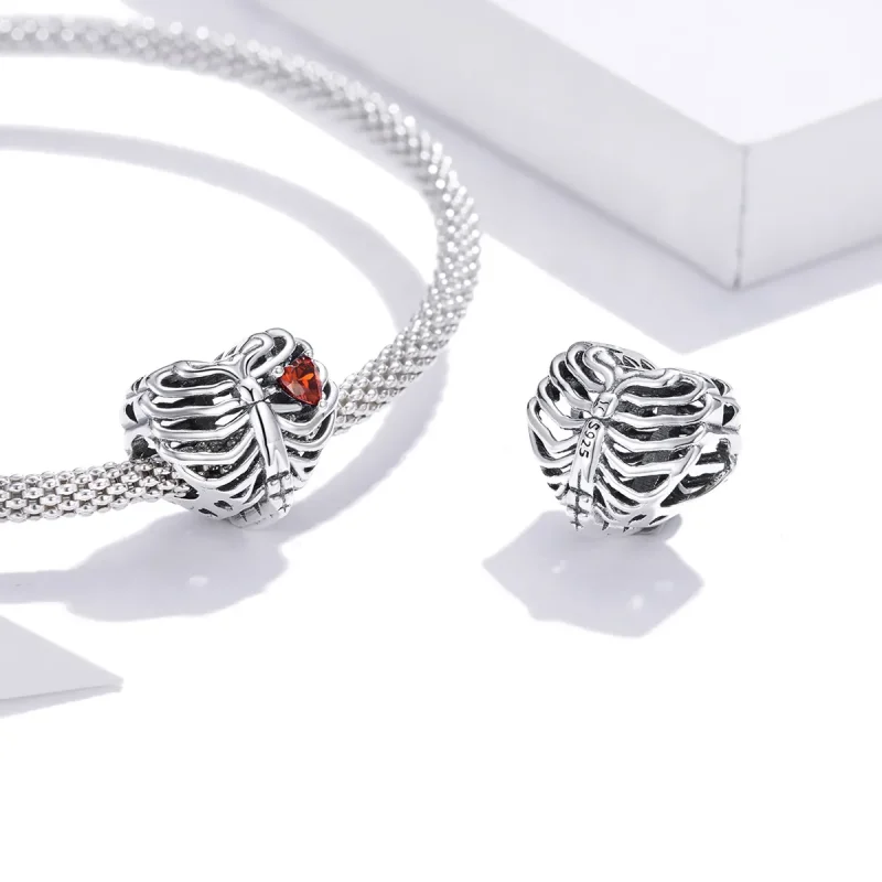 (kép) PANDORA típusú dobogó szív charm - SCC1764 - Megtekintés 4