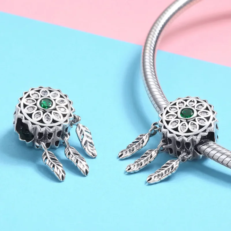 (kép) PANDORA típusú dreamcatcher charm - SCC893 - Megtekintés 3