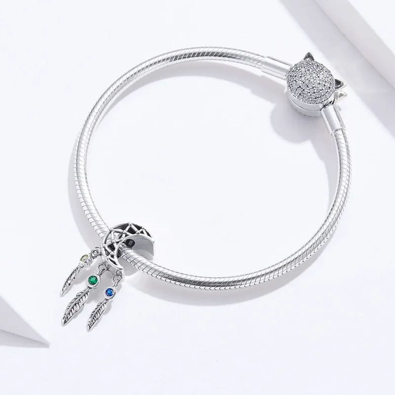 (kép) PANDORA típusú dreamcatcher függő charm - SCC1232 - Megtekintés 4