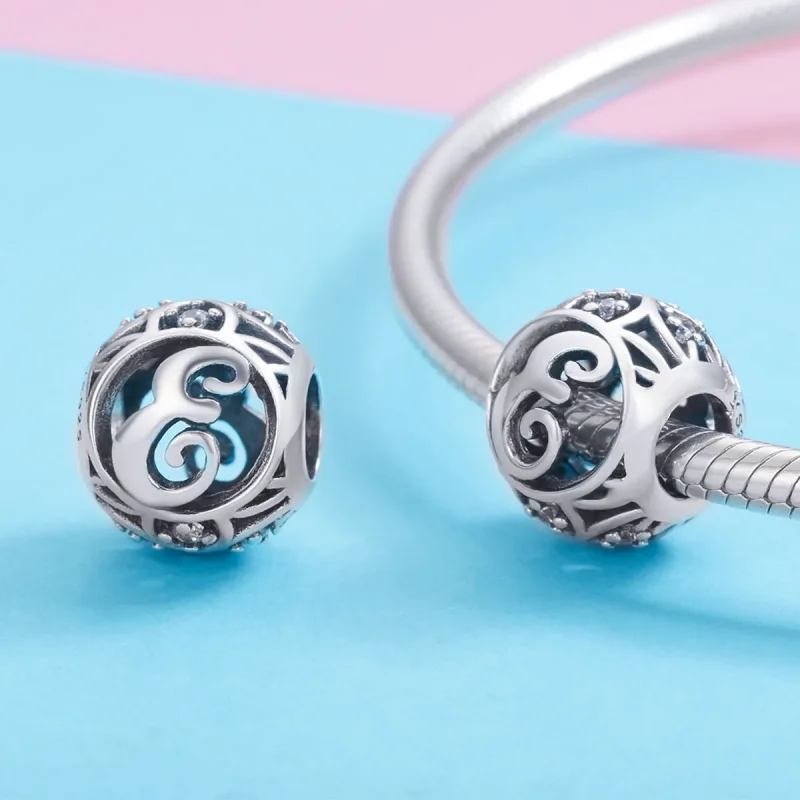 (kép) PANDORA típusú E-betű Charm - SCC738-E - Megtekintés 3