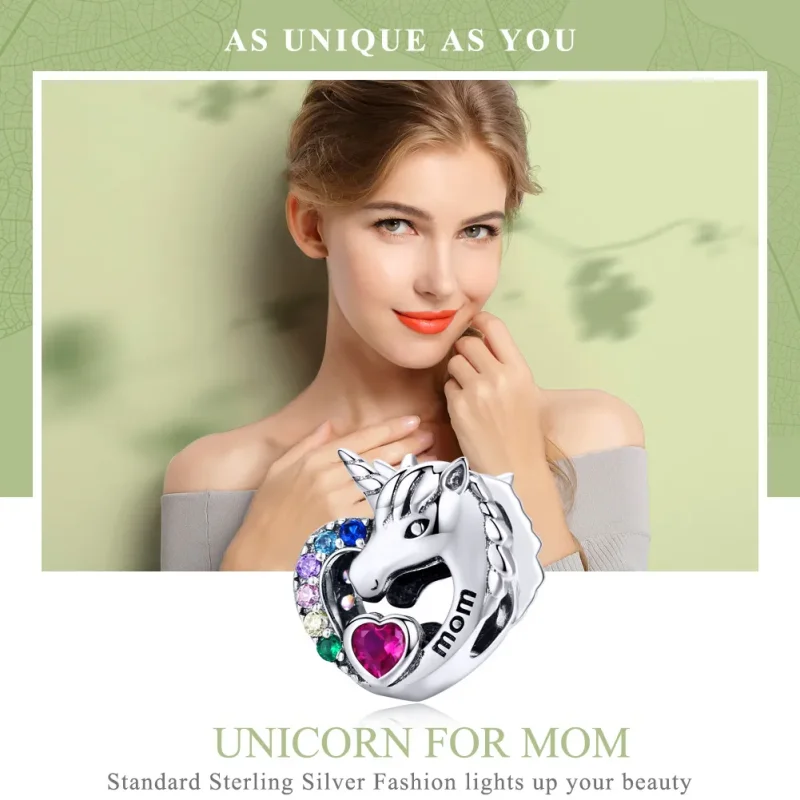 (kép) PANDORA típusú egyszarvú anyának charm - SCC1160 - Megtekintés 2