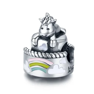 (kép) PANDORA típusú egyszarvú torta charm - SCC1311