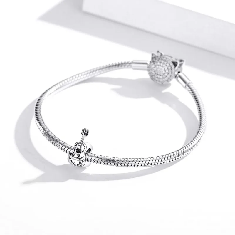 (kép) PANDORA típusú egyszerű gitár charm - SCC1708 - Megtekintés 3