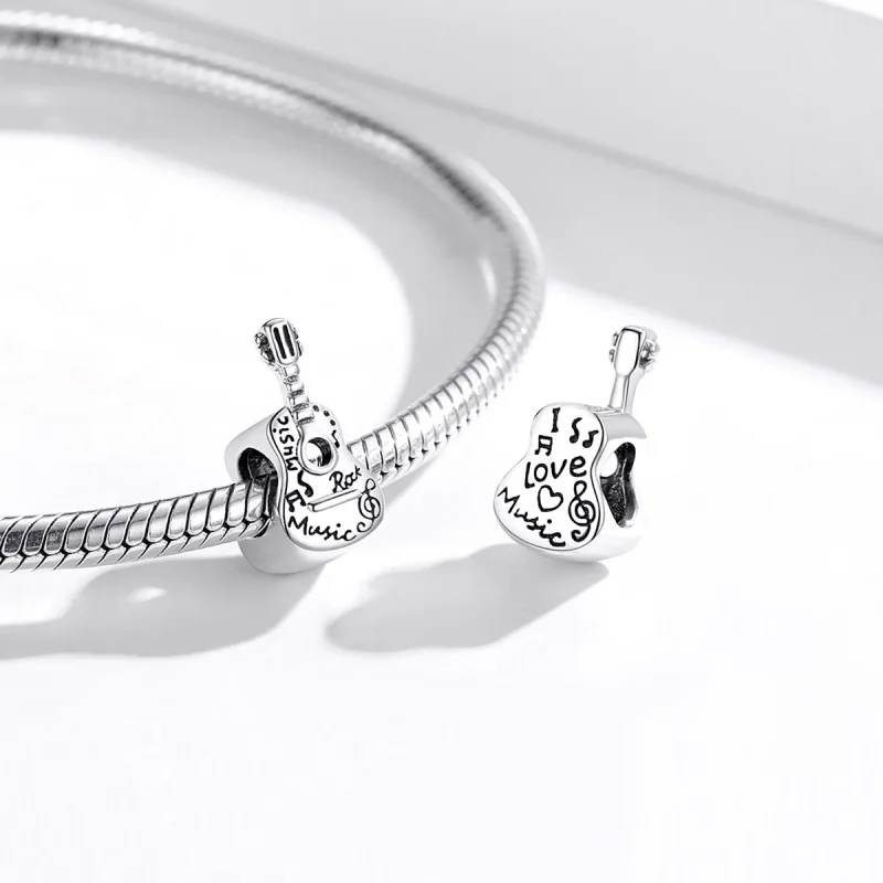 (kép) PANDORA típusú egyszerű gitár charm - SCC1708 - Megtekintés 4