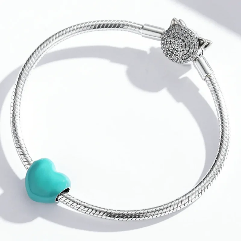 (kép) PANDORA típusú Egyszerű szerelem Charm - SCC1986-BU - Megtekintés 4