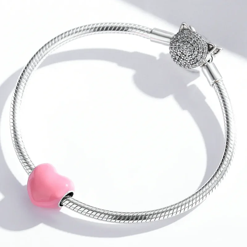 (kép) PANDORA típusú Egyszerű szerelem Charm - SCC1986-PK - Megtekintés 3