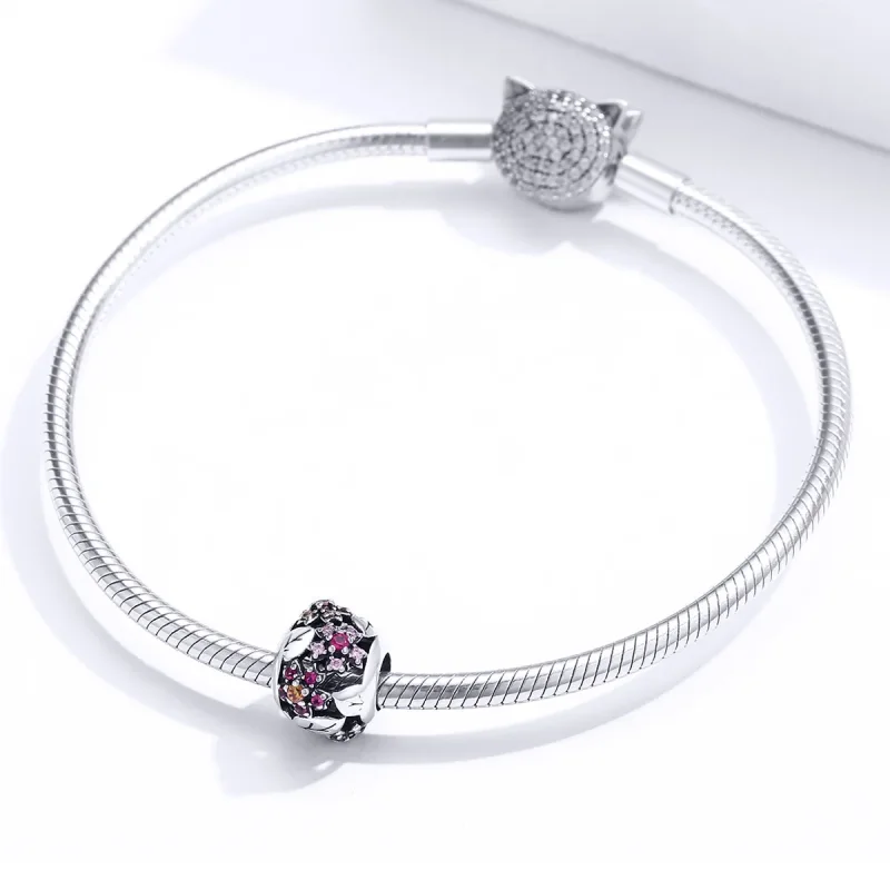 (kép) PANDORA típusú elegáns cseresznyevirág charm - SCC1446 - Megtekintés 3