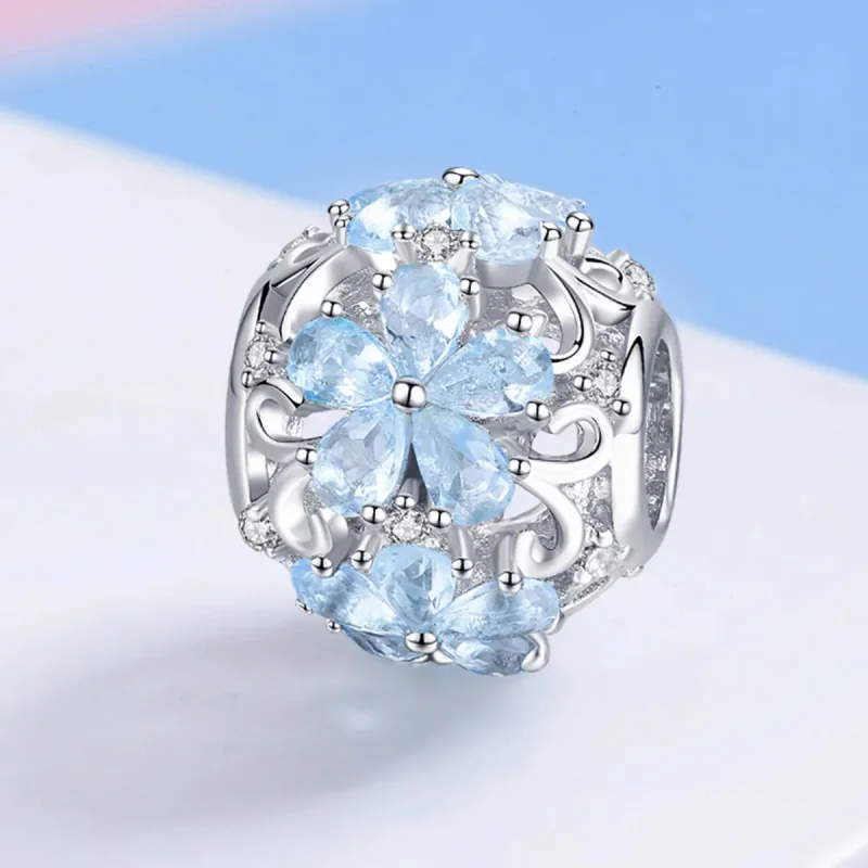 (kép) PANDORA típusú elegáns hópelyhek charm - SCC941 - Megtekintés 2
