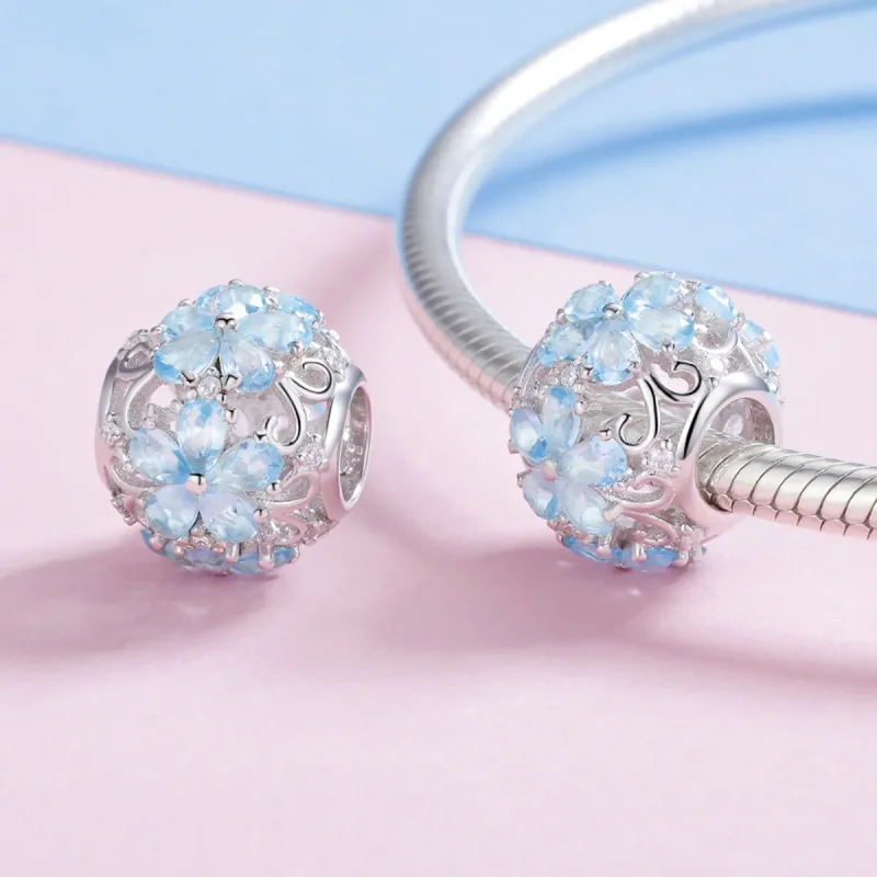 (kép) PANDORA típusú elegáns hópelyhek charm - SCC941 - Megtekintés 4