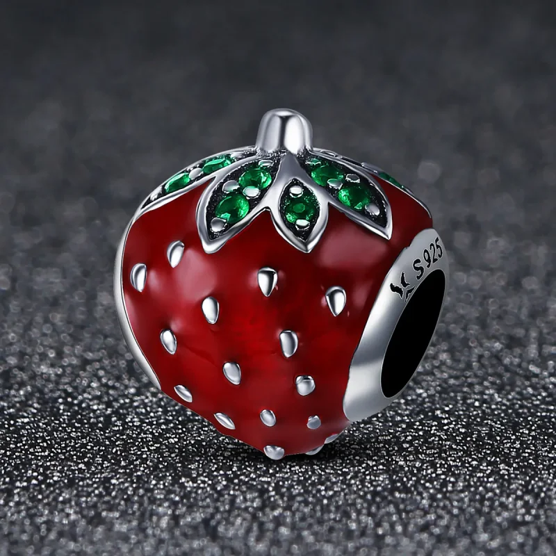 (kép) PANDORA típusú eper charm - SCC369 - Megtekintés 2