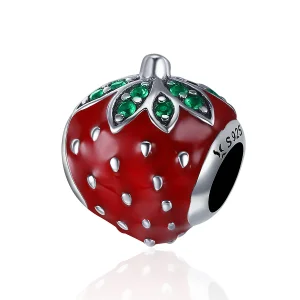 (kép) PANDORA típusú eper charm - SCC369