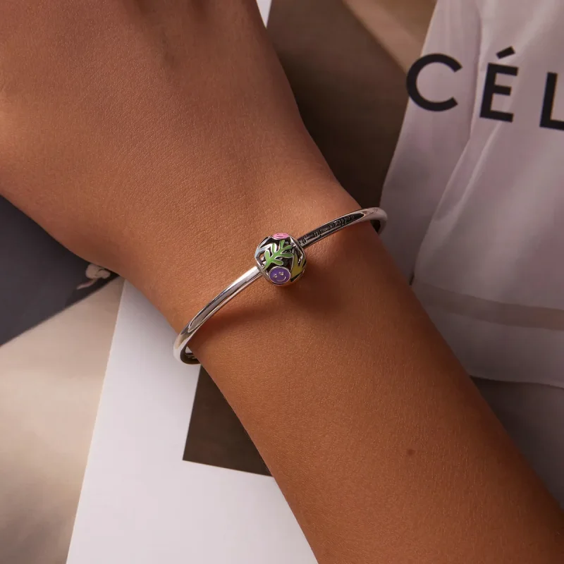 (kép) PANDORA típusú Fű Smiley Charm - SCC2163 - Megtekintés 5