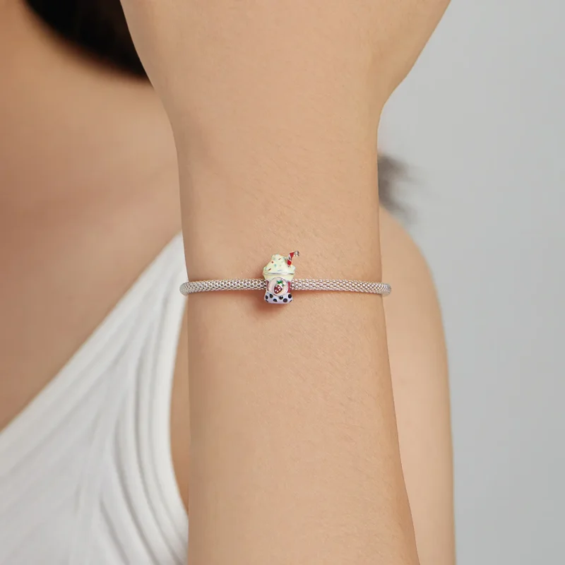 (kép) PANDORA típusú Fagylalt tej tea Charm - SCC1947 - Megtekintés 5