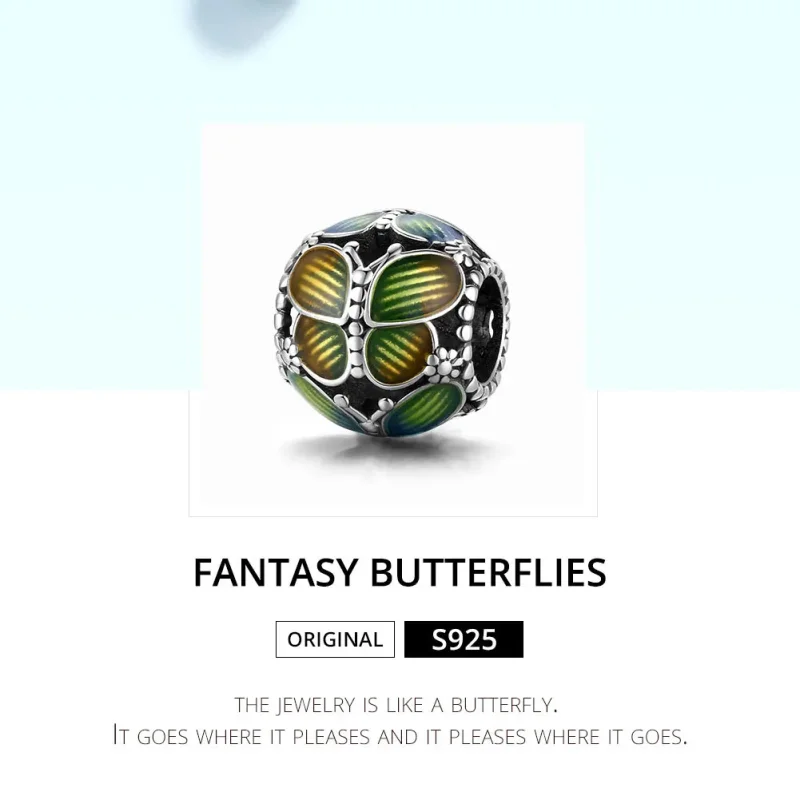 (kép) PANDORA típusú fantasy pillangók charm - SCC1705 - Megtekintés 6