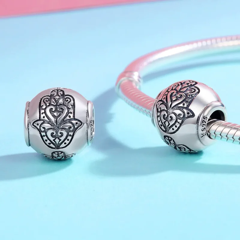 (kép) PANDORA típusú fatima keze charm - SCC306 - Megtekintés 5