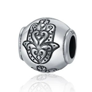 (kép) PANDORA típusú fatima keze charm - SCC306