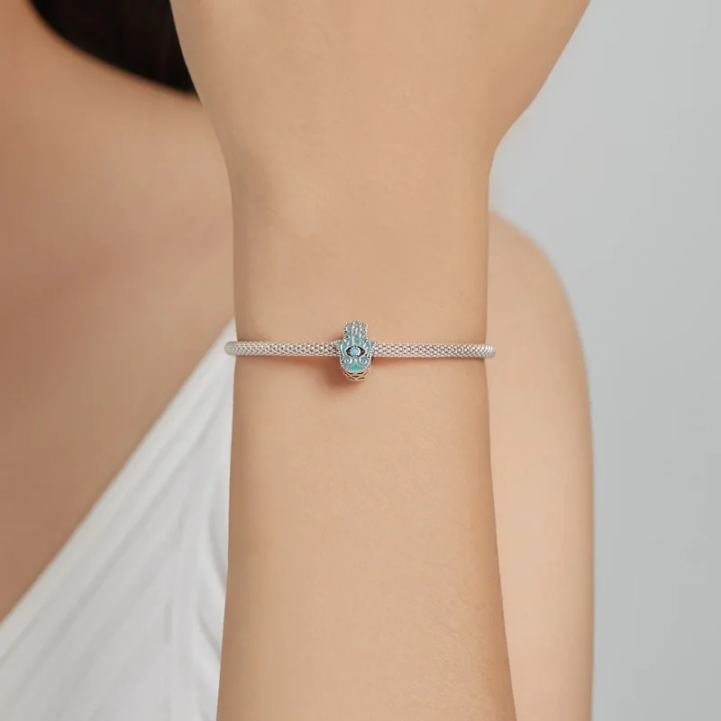 (kép) PANDORA típusú Fatima szeme Charm - BSC510 - Megtekintés 5