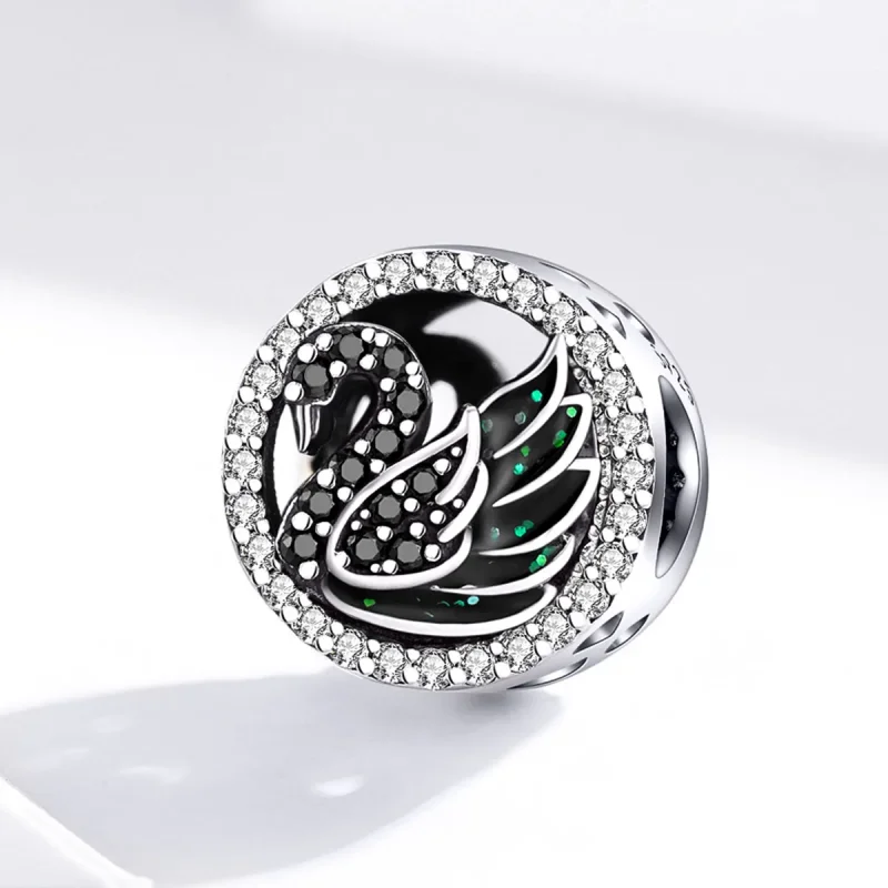 (kép) PANDORA típusú fekete hattyú charm - SCC1342 - Megtekintés 2