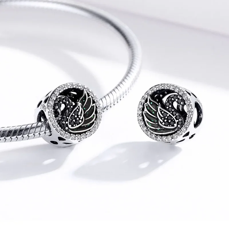 (kép) PANDORA típusú fekete hattyú charm - SCC1342 - Megtekintés 4
