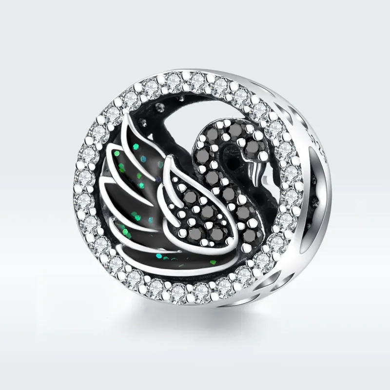 (kép) PANDORA típusú fekete hattyú charm - SCC1342 - Megtekintés 5