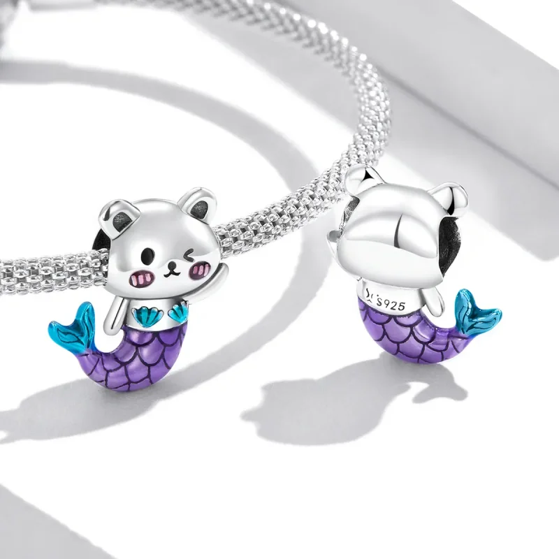 (kép) PANDORA típusú Fishtail medve Charm - SCC2132 - Megtekintés 4
