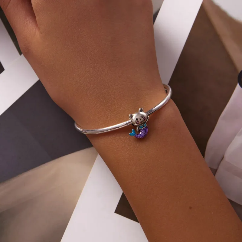 (kép) PANDORA típusú Fishtail medve Charm - SCC2132 - Megtekintés 5