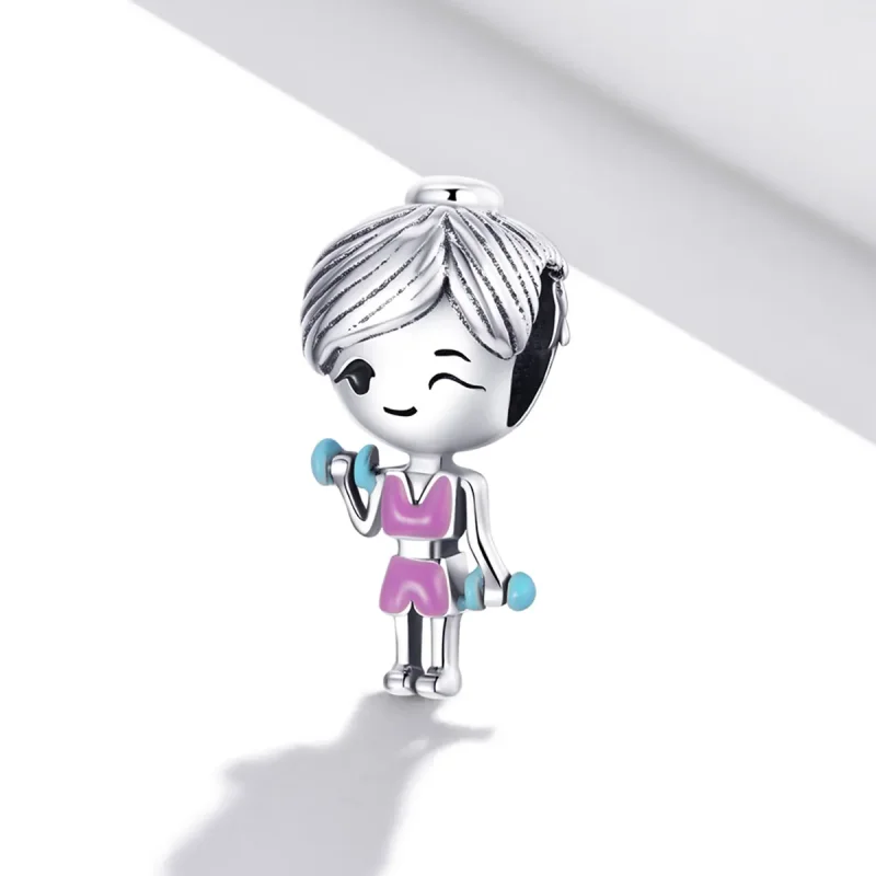 (kép) PANDORA típusú Fitness lány Charm - BSC488 - Megtekintés 2