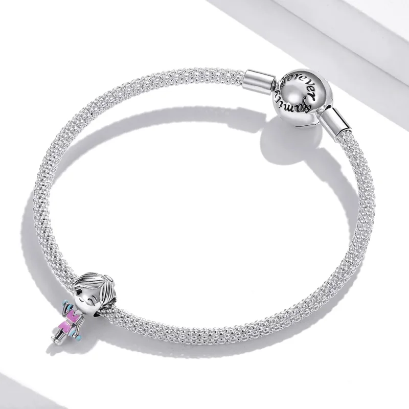 (kép) PANDORA típusú Fitness lány Charm - BSC488 - Megtekintés 3
