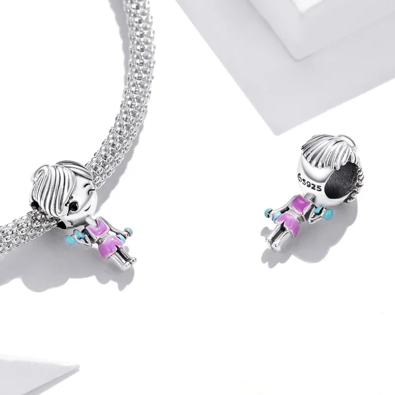 (kép) PANDORA típusú Fitness lány Charm - BSC488 - Megtekintés 4
