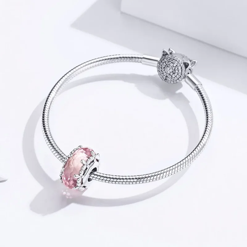 (kép) PANDORA típusú floret charm - SCC1282 - Megtekintés 3