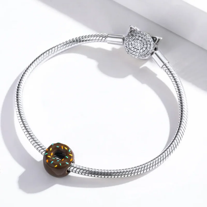 (kép) PANDORA típusú fánk charm - SCC1820 - Megtekintés 3