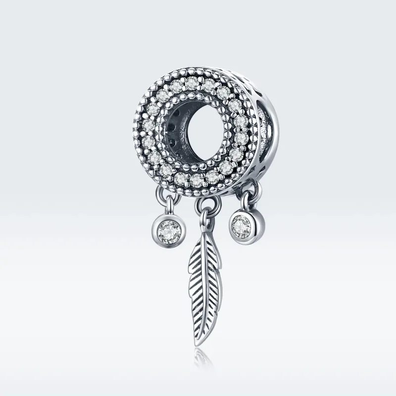 (kép) PANDORA típusú fényes madártoll charm - SCC1550 - Megtekintés 5