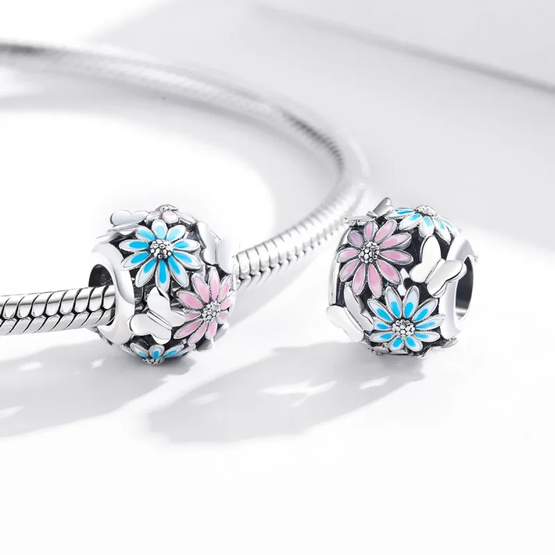 (kép) PANDORA típusú fényes százszorszépek charm - SCC1837 - Megtekintés 4