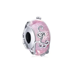 (kép) PANDORA típusú Fényes üveg Charm - BSC409