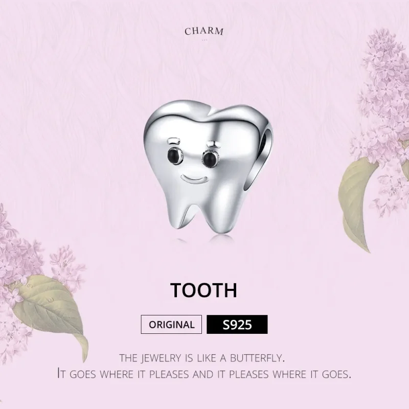 (kép) PANDORA típusú fogászat charm - SCC1401 - Megtekintés 5