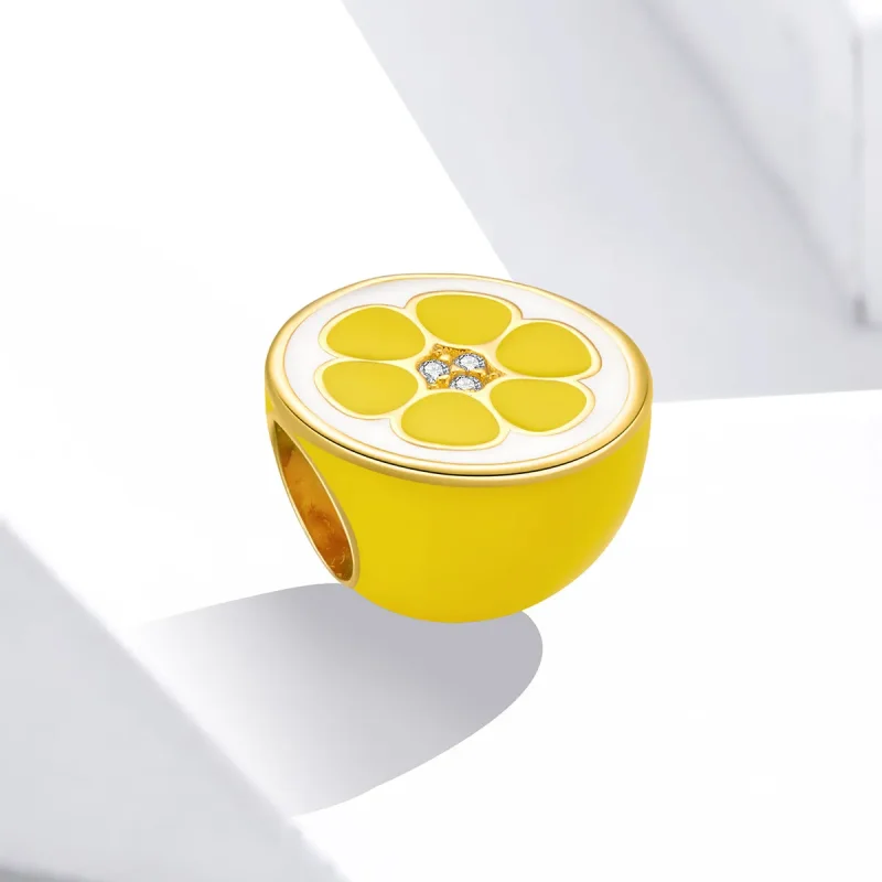 (kép) PANDORA típusú friss citrom charm - SCC1590 - Megtekintés 2