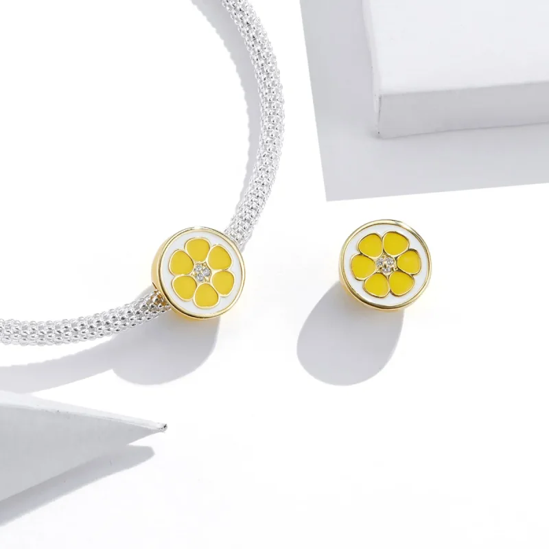 (kép) PANDORA típusú friss citrom charm - SCC1590 - Megtekintés 3
