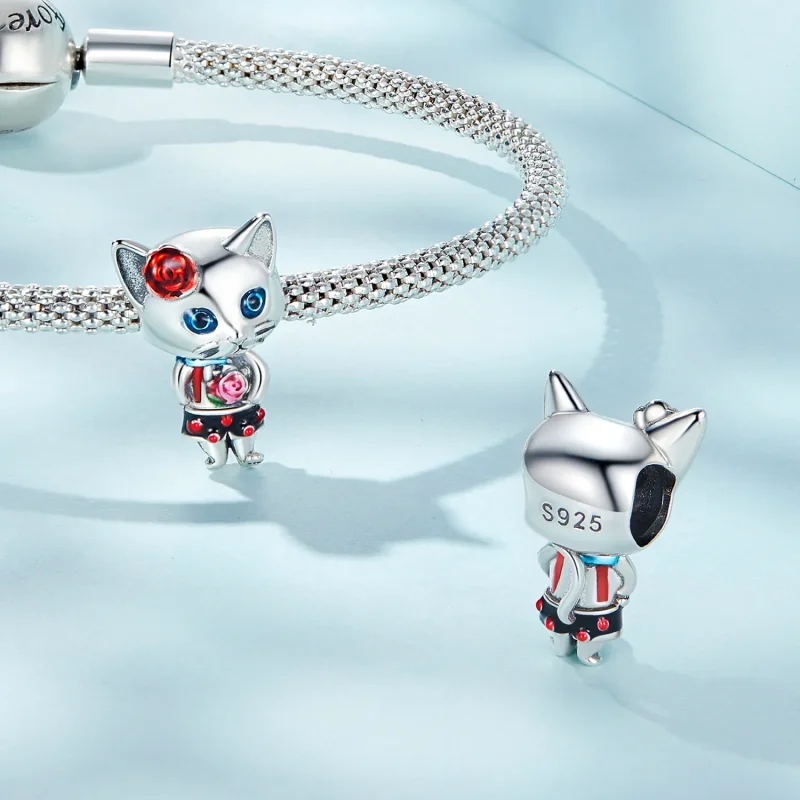 (kép) PANDORA típusú Furcsa macska Charm - SCC2377 - Megtekintés 4